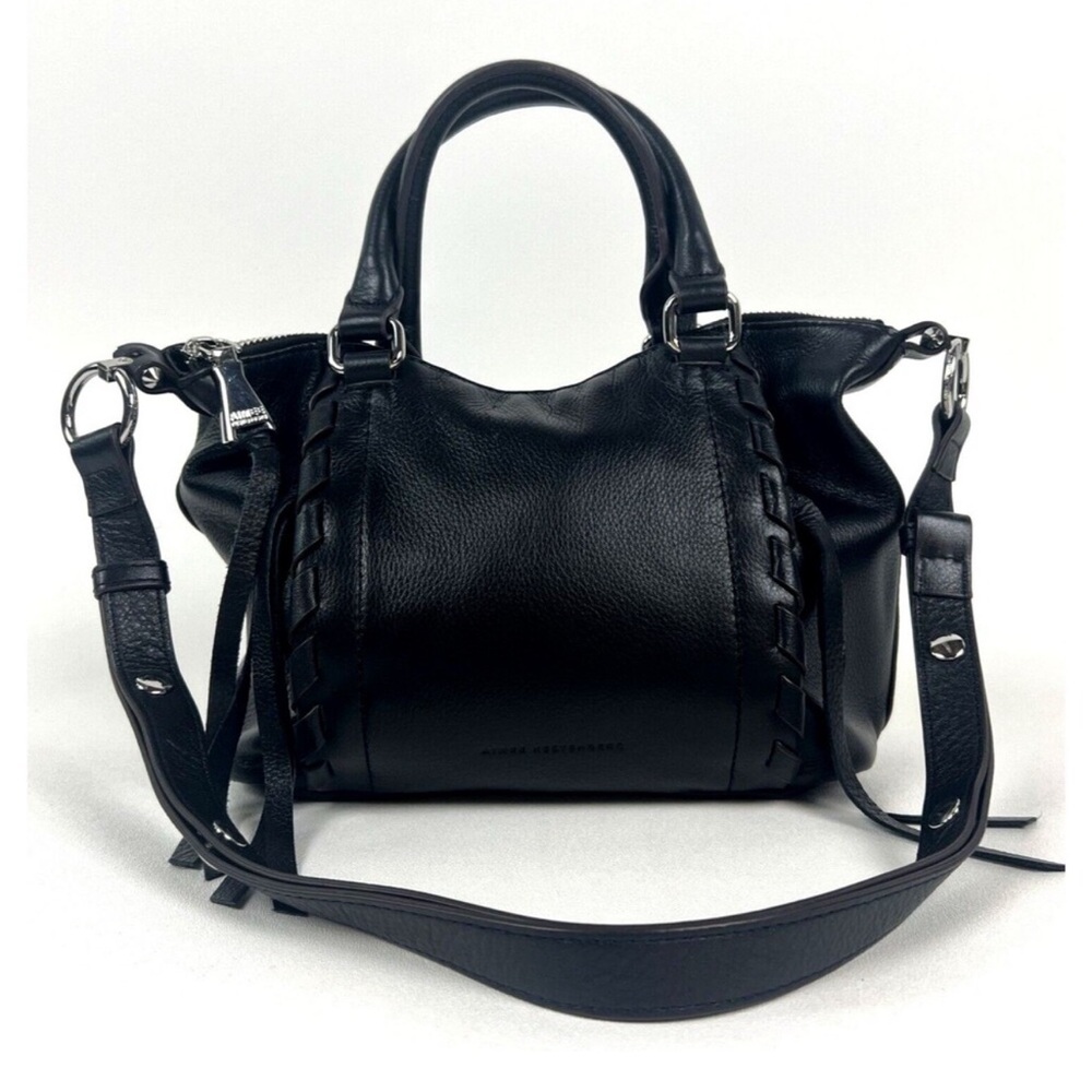 Aimee Kestenberg Black Crossbody Bag with Structured Design and Adjustable Strap
